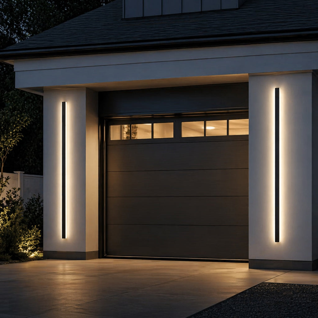 LED Außenwandleuchte Lichtleiste schwarz IP65 – Beleuchtung im Wohnraum