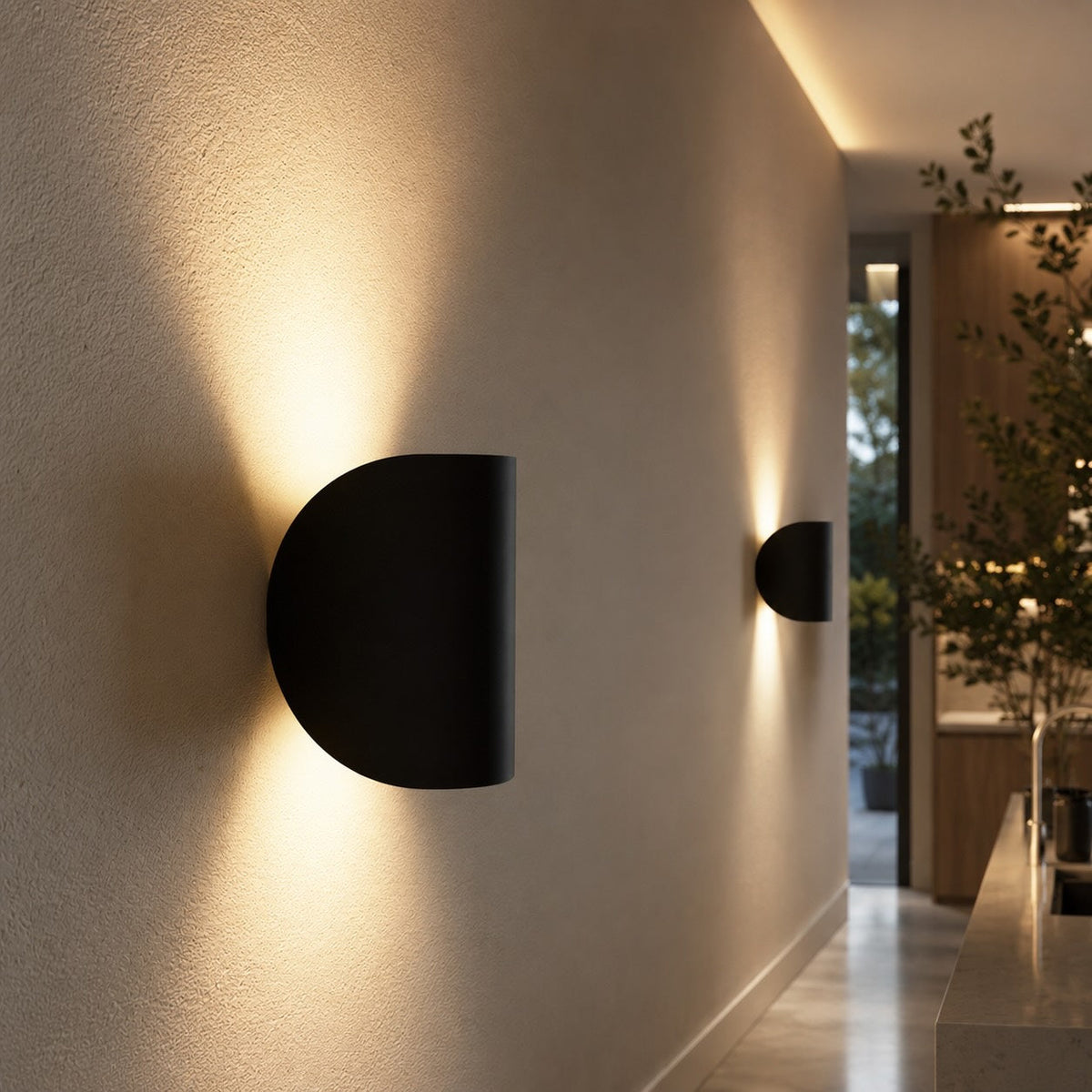 LED Wandleuchte Up Down Aluminium dimmbar für innen – Detailansicht der Oberfläche