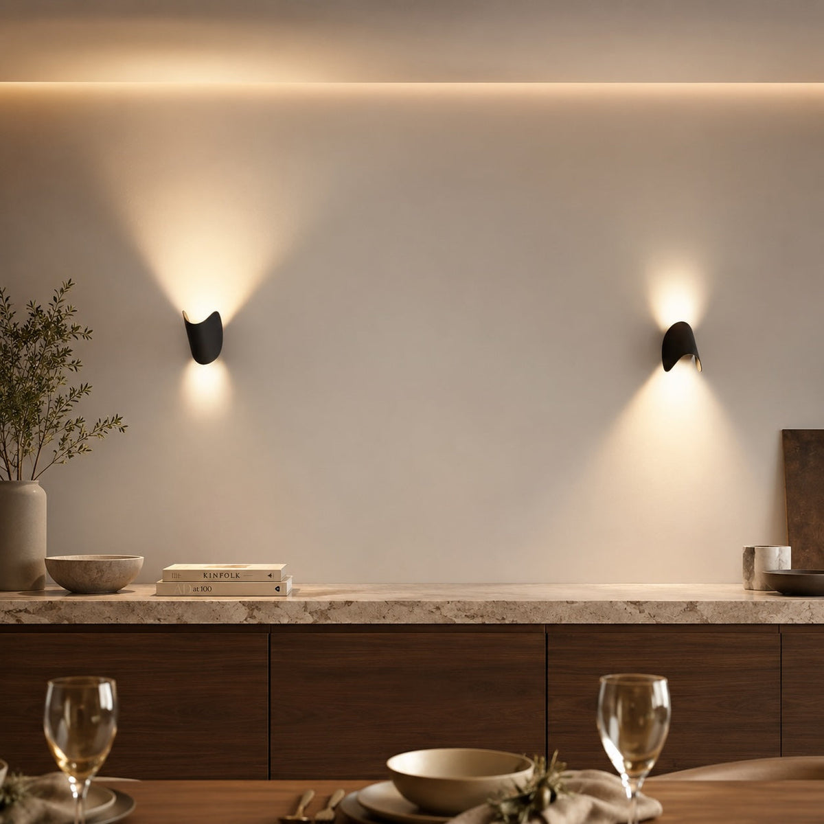 LED Wandleuchte Up Down Aluminium dimmbar für innen – Beleuchtung im Wohnraum
