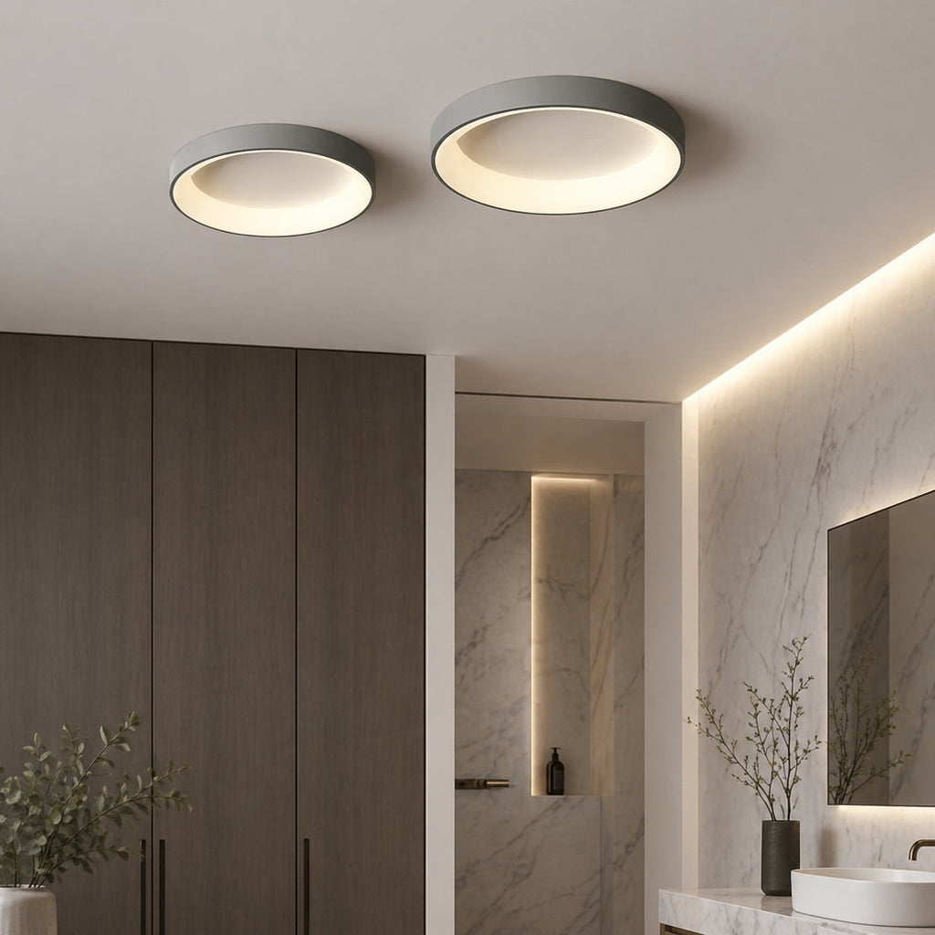 LED Deckenleuchte rund flach für Wohnzimmer – Montage an der Decke