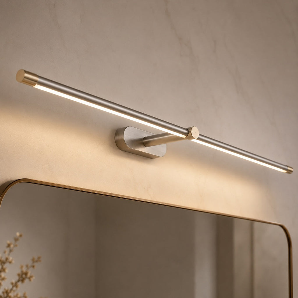 Lineare LED Wandleuchte Metall minimalistisch – Beleuchtung im Wohnraum