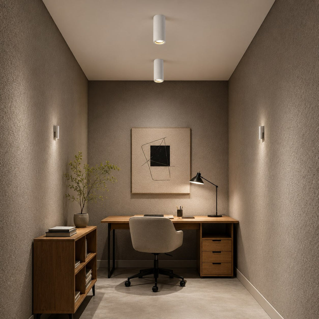 LED Deckenspot Beton rund GU10 minimalistisch – Abmessungen und Maße