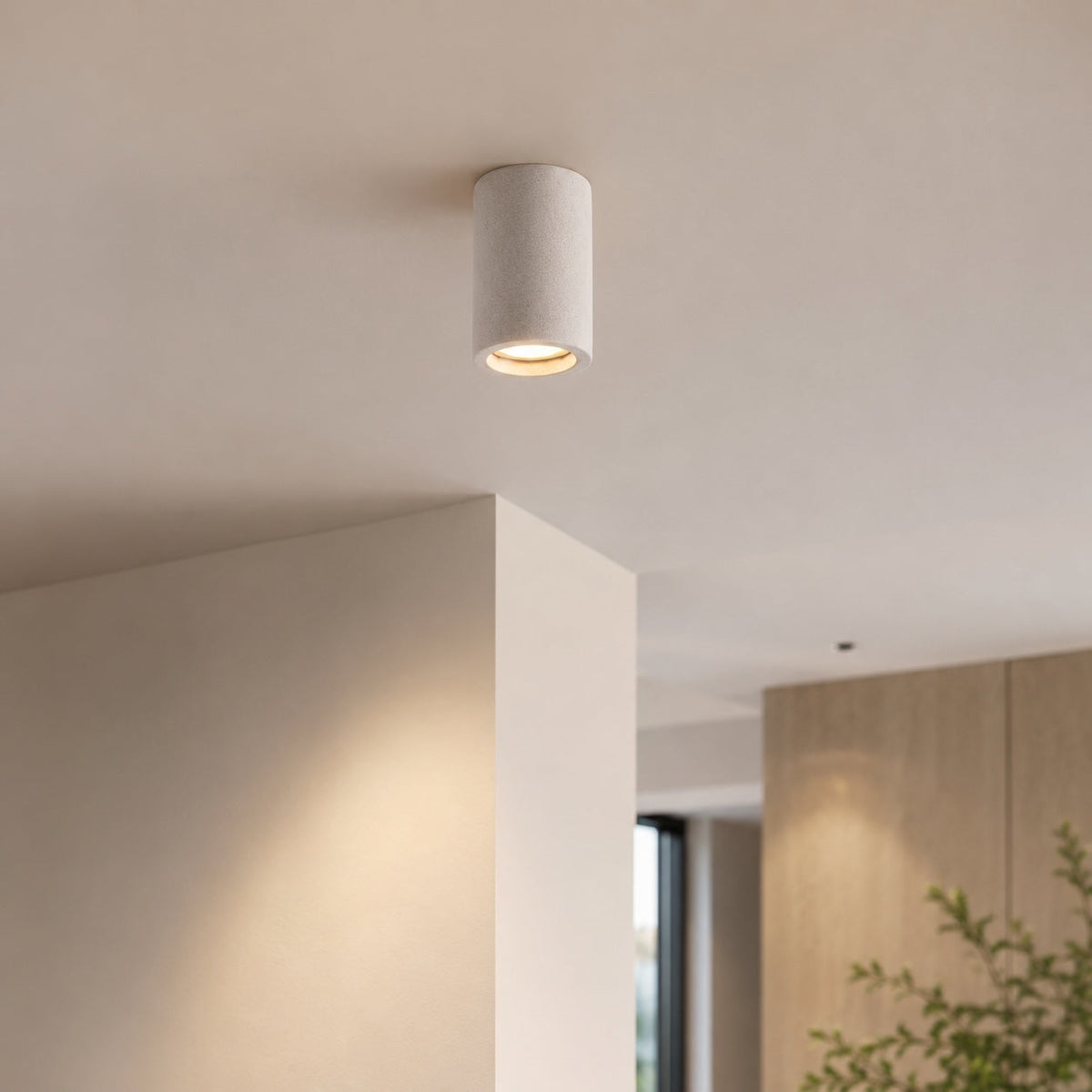 LED Deckenspot Beton rund GU10 minimalistisch – Lichtfarben im Vergleich