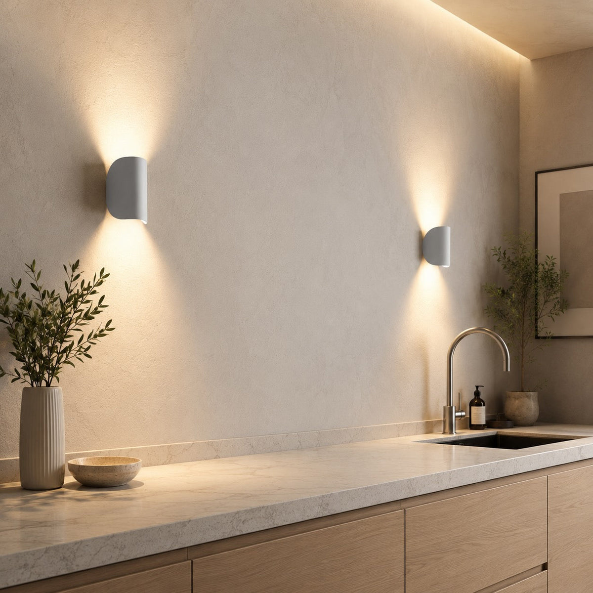 LED Wandleuchte Up Down Aluminium dimmbar für innen – Anwendungsbeispiel