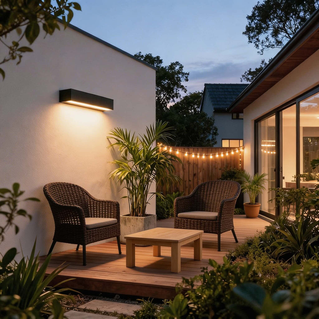 Lineare LED Außenwandleuchte Aluminium IP65 Wandfluter – Lichtfarben im Vergleich