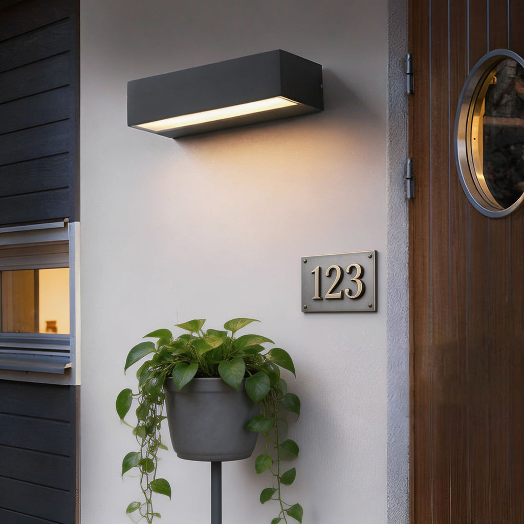 Lineare LED Außenwandleuchte Aluminium IP65 Wandfluter – Lichtfarben im Vergleich