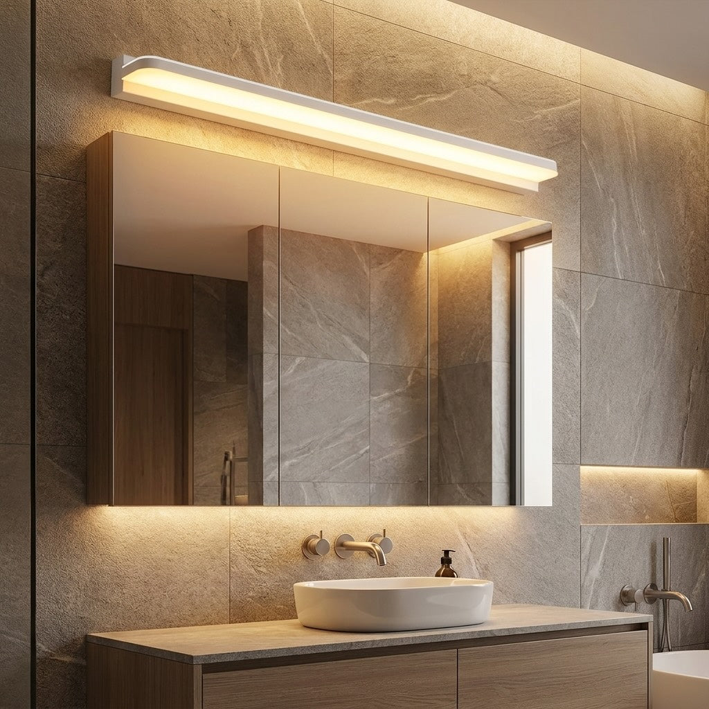 LED Spiegelleuchte Bad Wandleuchte mit Metallrahmen – Anwendungsbeispiel