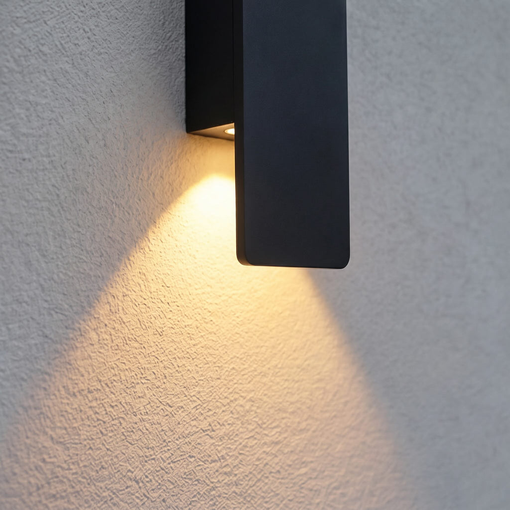 LED Außenwandleuchte Aluminium 18W IP65 modern – Seitenansicht