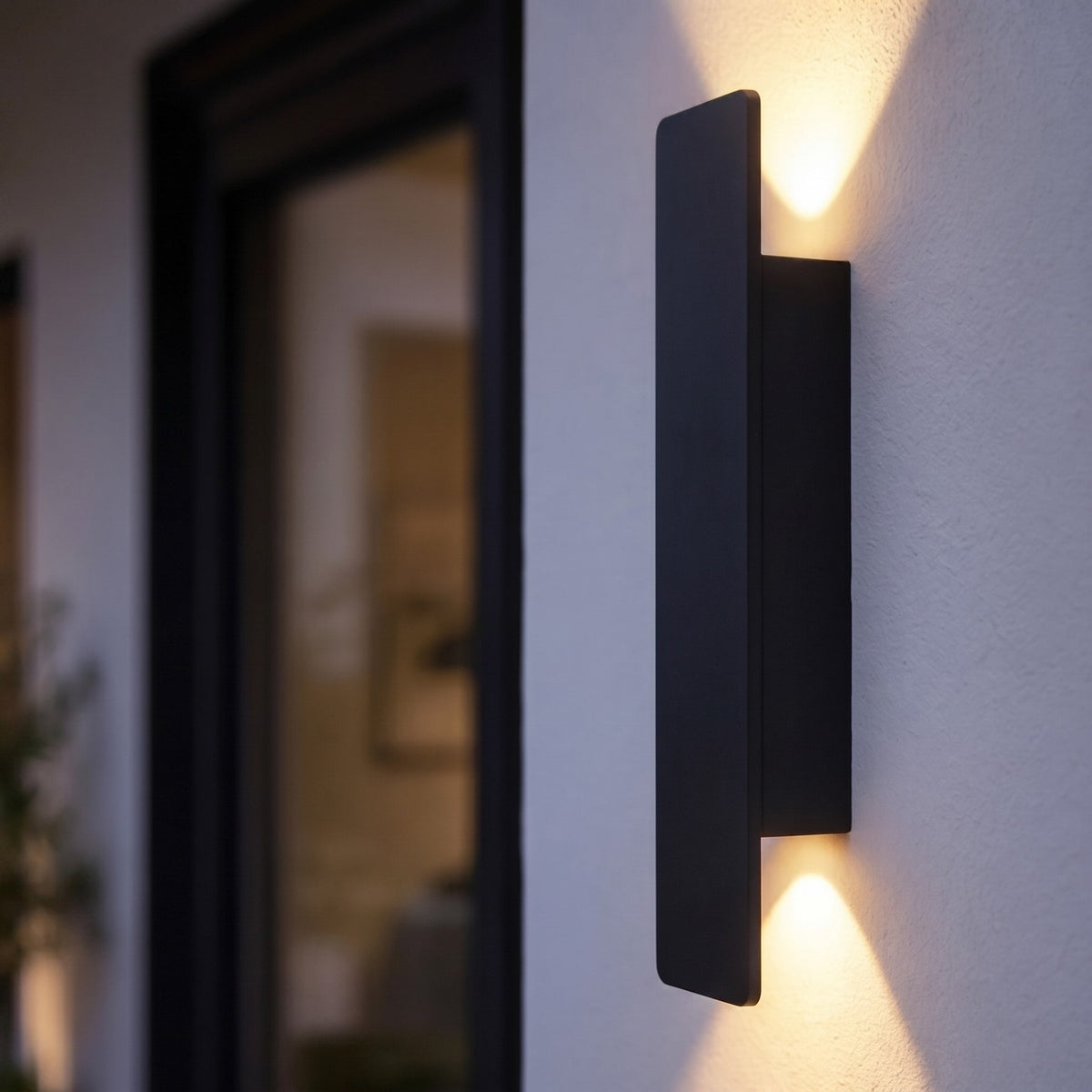 LED Außenwandleuchte Aluminium 18W IP65 modern – Anwendungsbeispiel