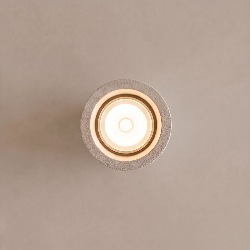 LED Deckenspot Beton rund GU10 minimalistisch – Montage an der Decke
